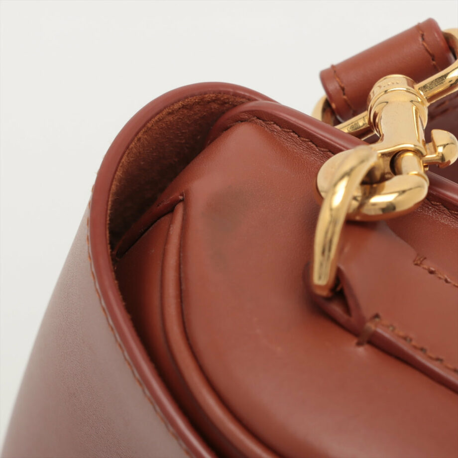Christian Dior Bobby Leather Shoulder bag Brown