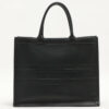 ChristianDiorBookToteLeatherBlack1