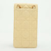 ChristianDiorCannageLeatherChainshoulderbagBeige2