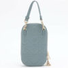 ChristianDiorCannagePhoneHolderLeatherChainshoulderbagBlue2