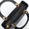 ChristianDiorLadyDiorCannageLeatherHandbagBlackColor9