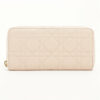 ChristianDiorLadyDiorCannageLeatherRound-Zip-WalletPink1