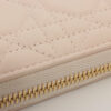 ChristianDiorLadyDiorCannageLeatherRound-Zip-WalletPink9