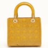 ChristianDiorLadyDiorCannagePatentleather2wayhandbagYellow2