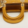 ChristianDiorLadyDiorCannagePatentleather2wayhandbagYellow5