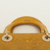 ChristianDiorLadyDiorCannagePatentleather2wayhandbagYellow6