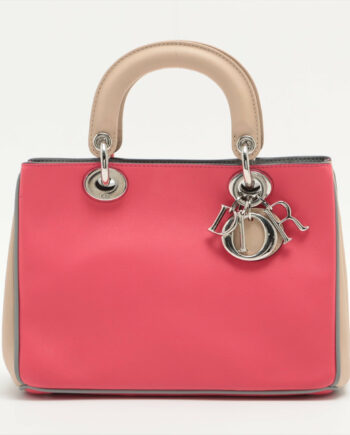 Christian Dior Lady Dior Leather 2way handbag Pink