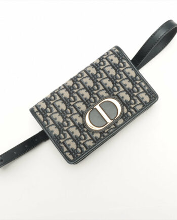 Christian Dior Oblique canvass 2way shoulder bag Navy blue Rank  ＡＢ