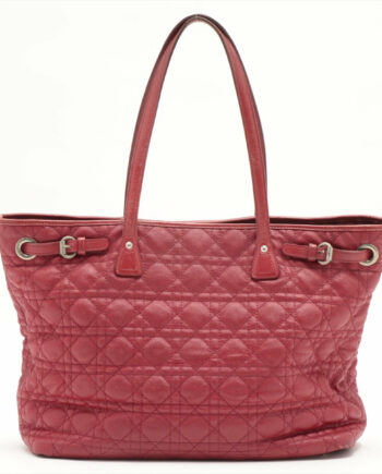 Christian Dior Panarea Coating canvas Tote bag Red