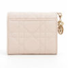 DIORLadyDiorCannageLeatherWalletPink2
