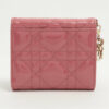 DIORLadyDiorPatentleatherCompactWalletPink2