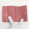 DIORLadyDiorPatentleatherCompactWalletPink4