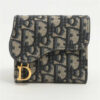 DIORSaddlecanvassWalletNavyblue1
