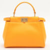 FendiMiniPeek-a-booLeather2wayshoulderbagOrange1