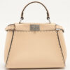 FendiMiniPeek-a-booSelleriaLeather2wayhandbagBeige1