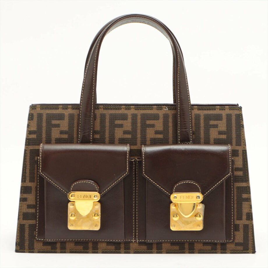 Fendi ZUCCa 2way handbag Brown