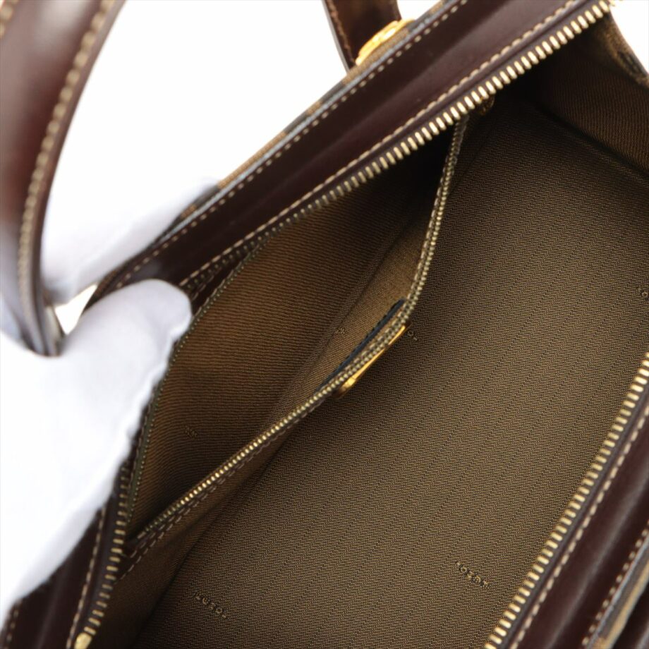 Fendi ZUCCa 2way handbag Brown