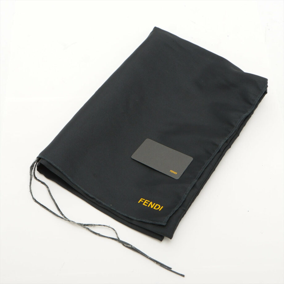 Fendi ZUCCa Canvas & leather Shoulder bag Beige