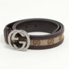 Gucci114874InterlockingG114874BeltCanvas_leatherBrown1