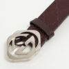 Gucci182320InterlockingGBelt105LeatherBrown2