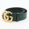Gucci406831DoubleGBelt85_34LeatherGreen1