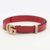 Gucci524103GGMarmontBelt75LeatherRedWrinkles1