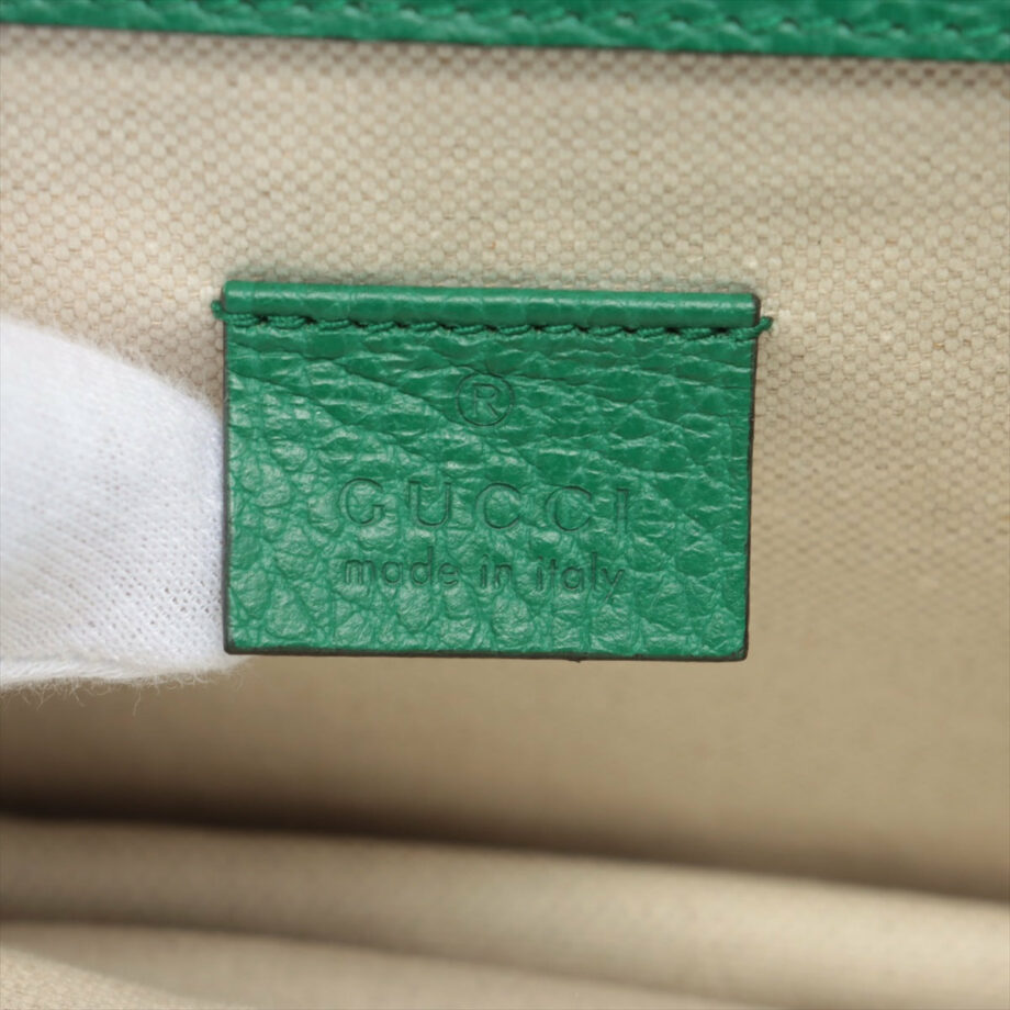 Borsa Gucci Dionysus Leather Chain shoulder bag Green 421970