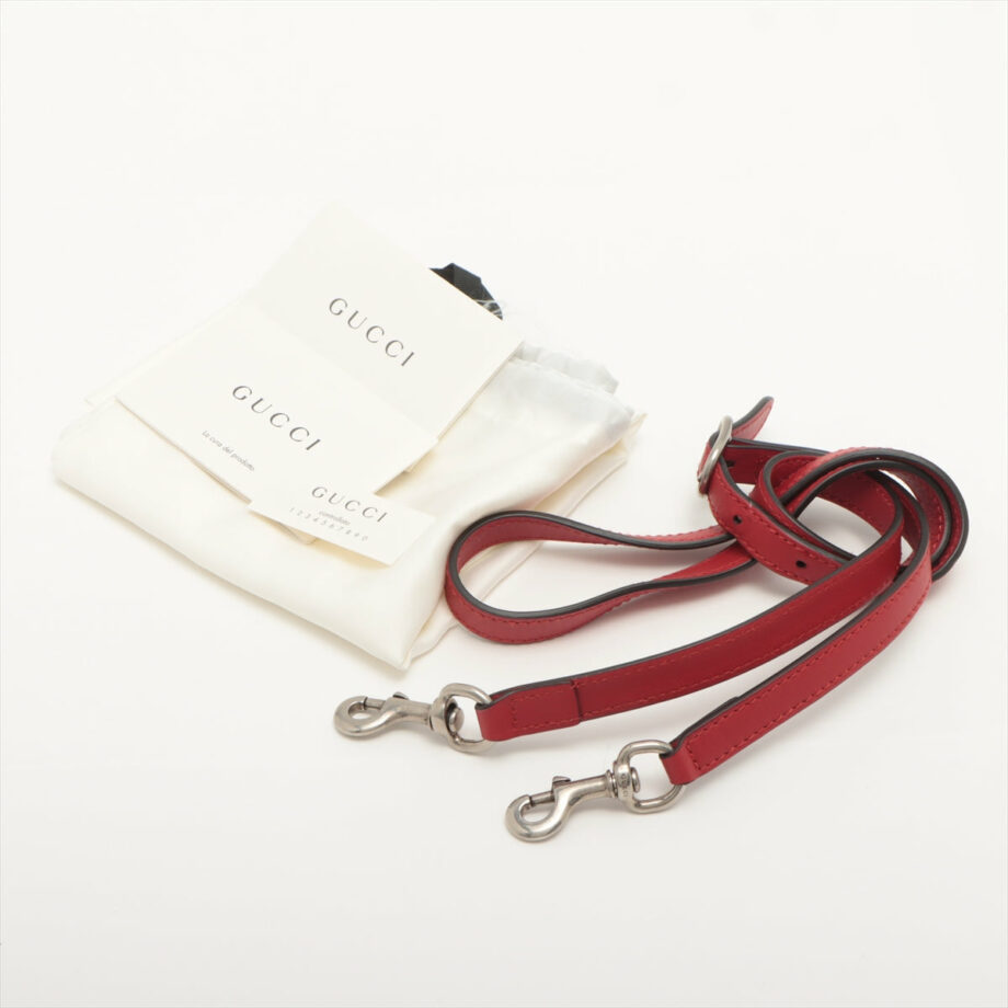 GucciGGSupremeArabesquePVC_leather2wayhandbagBeigexred40952910