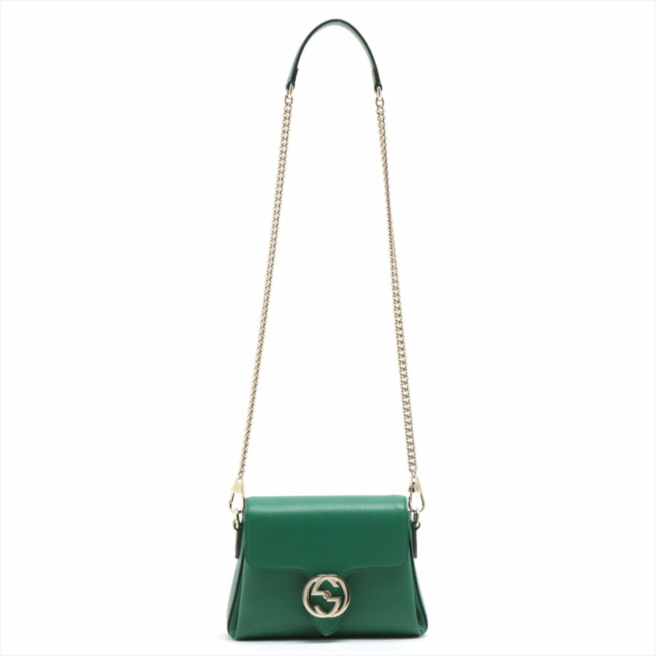 Gucci Interlocking G Leather Chain shoulder bag
