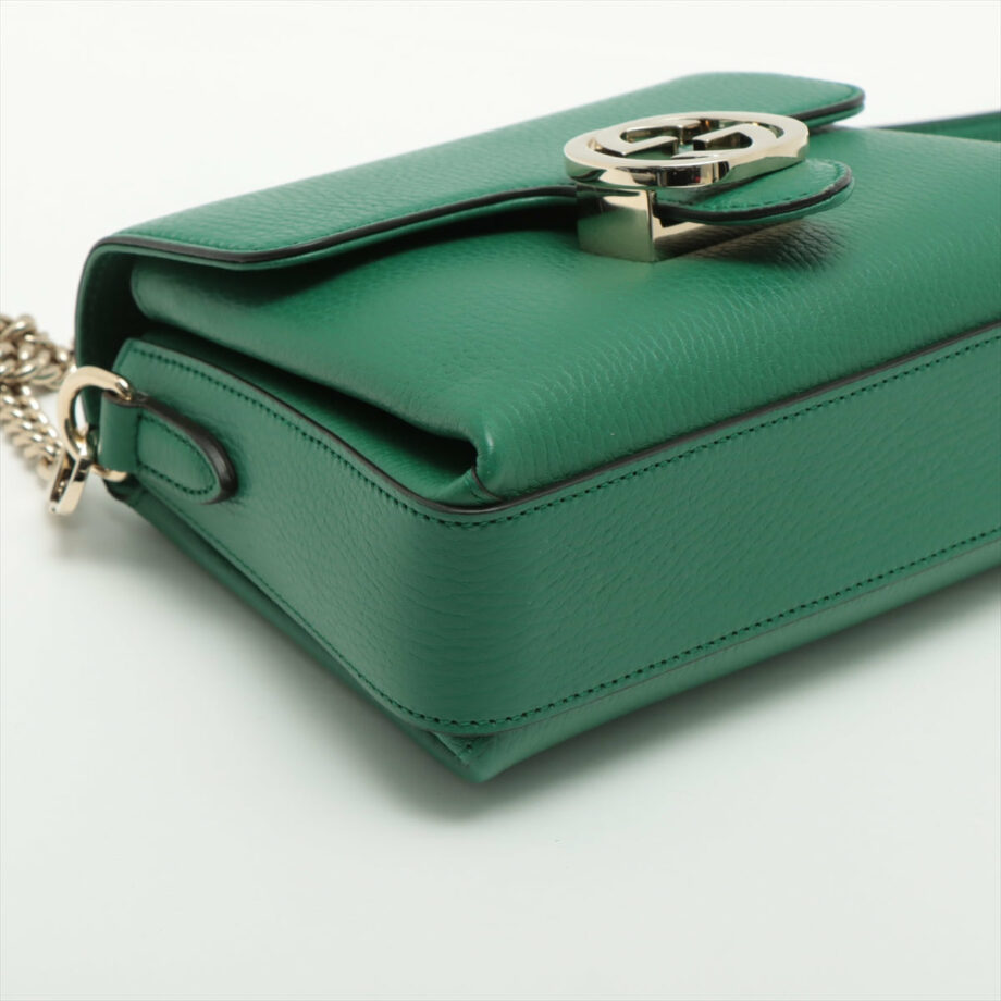 Gucci Interlocking G Leather Chain shoulder bag