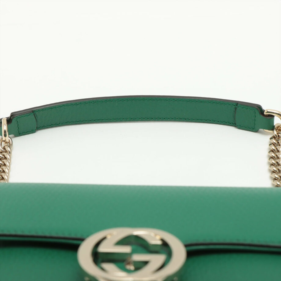 Gucci Interlocking G Leather Chain shoulder bag