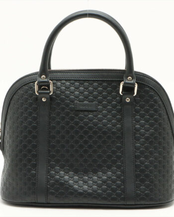 Gucci Micro Guccissima Leather 2way handbag Black 449663