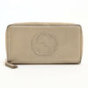 GucciSoho308004LeatherRound-Zip-Walletgold1