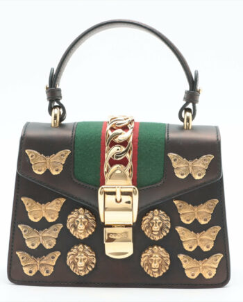 Gucci Sylvie Leather handbag Black