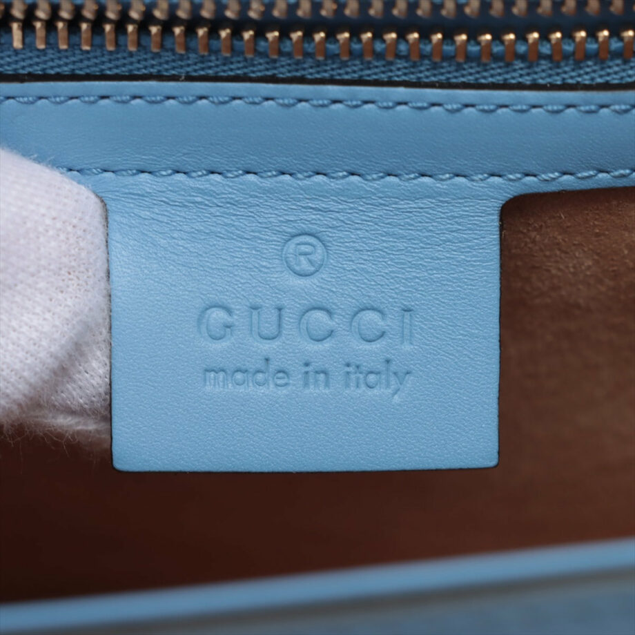 GucciSylvieLeatherShoulderbagBlue4213327