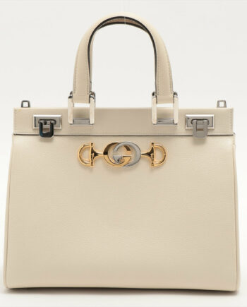 Gucci Zumi Leather 2way handbag White 569712
