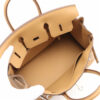 HermesBirkin25SwiftbiscuitsSilverMetalfittingsZ07