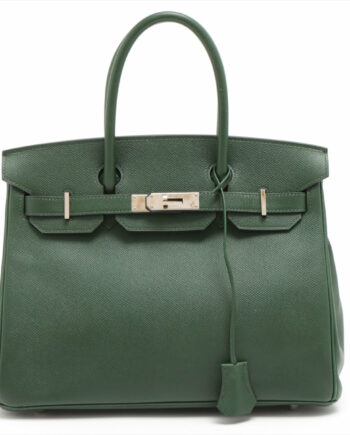 Hermes Birkin 30 Veau Epsom Vert anglais Silver Metal fittings 2015