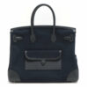 HermesBirkinCargo35ToileGoelanxSwiftBlackxNavySilverMetalfittingsU202202