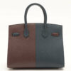 HermesBirkinserieKazak30VeauEpsomBlueindigoxrougeseriexrosetexasSilverMetalfittingsU202202