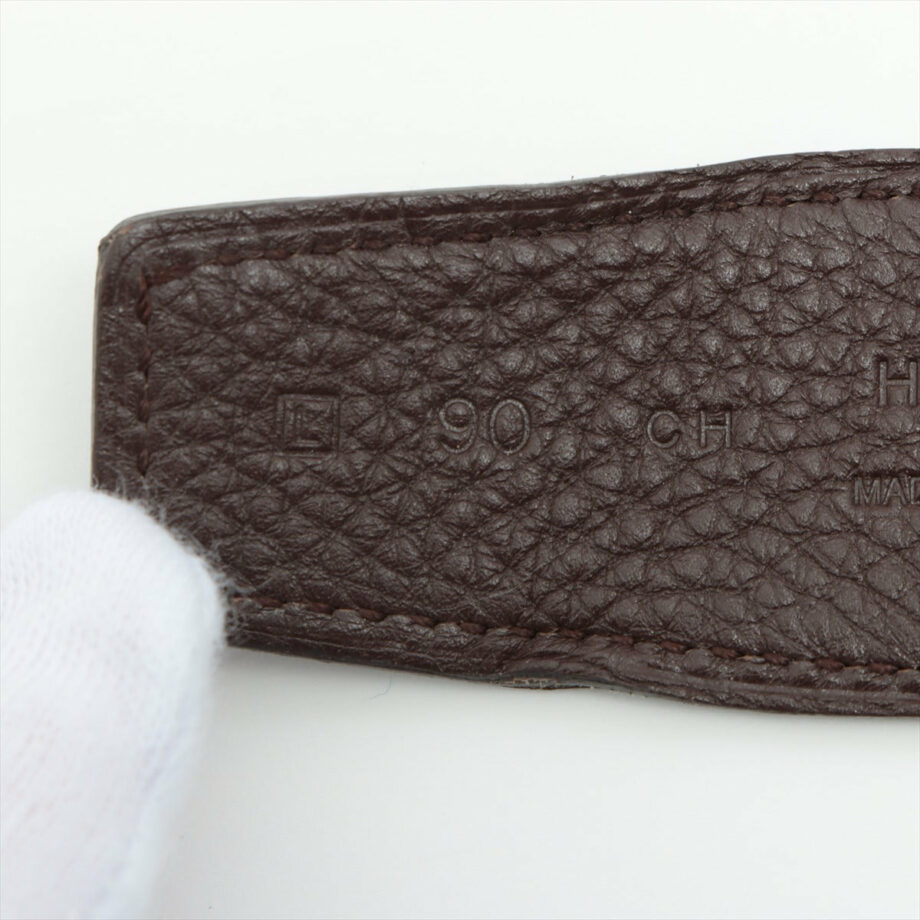 Hermès H Belt  Belt GP & leather Black