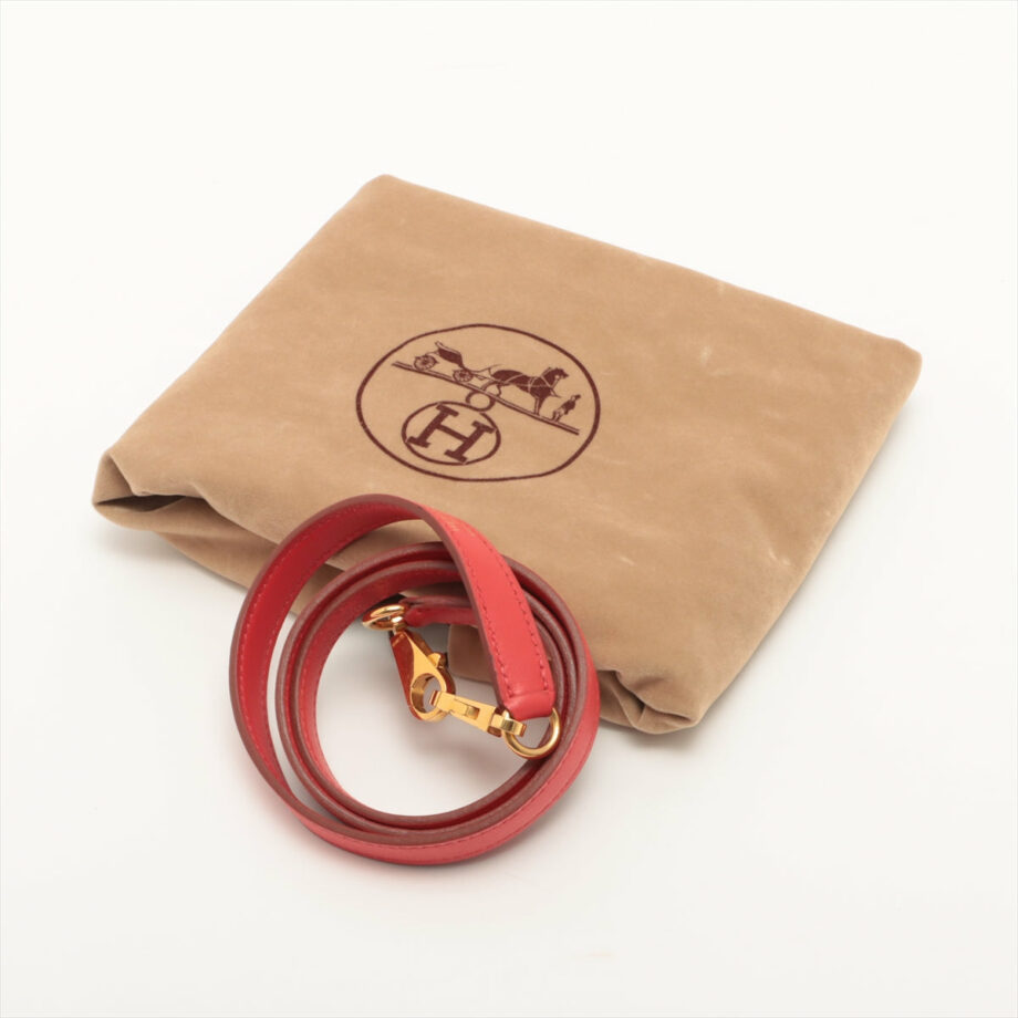 Hermes Kelly 28 bag Veau Gulliver Rouge vif Gold Metal