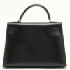 HermesKelly32BoxcalfBlackSilverMetalfittings2