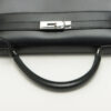 HermesKelly32BoxcalfBlackSilverMetalfittings5