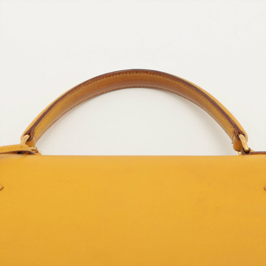 Hermes Kelly 32 bag Cushbell Jaune Gold Metal fittings
