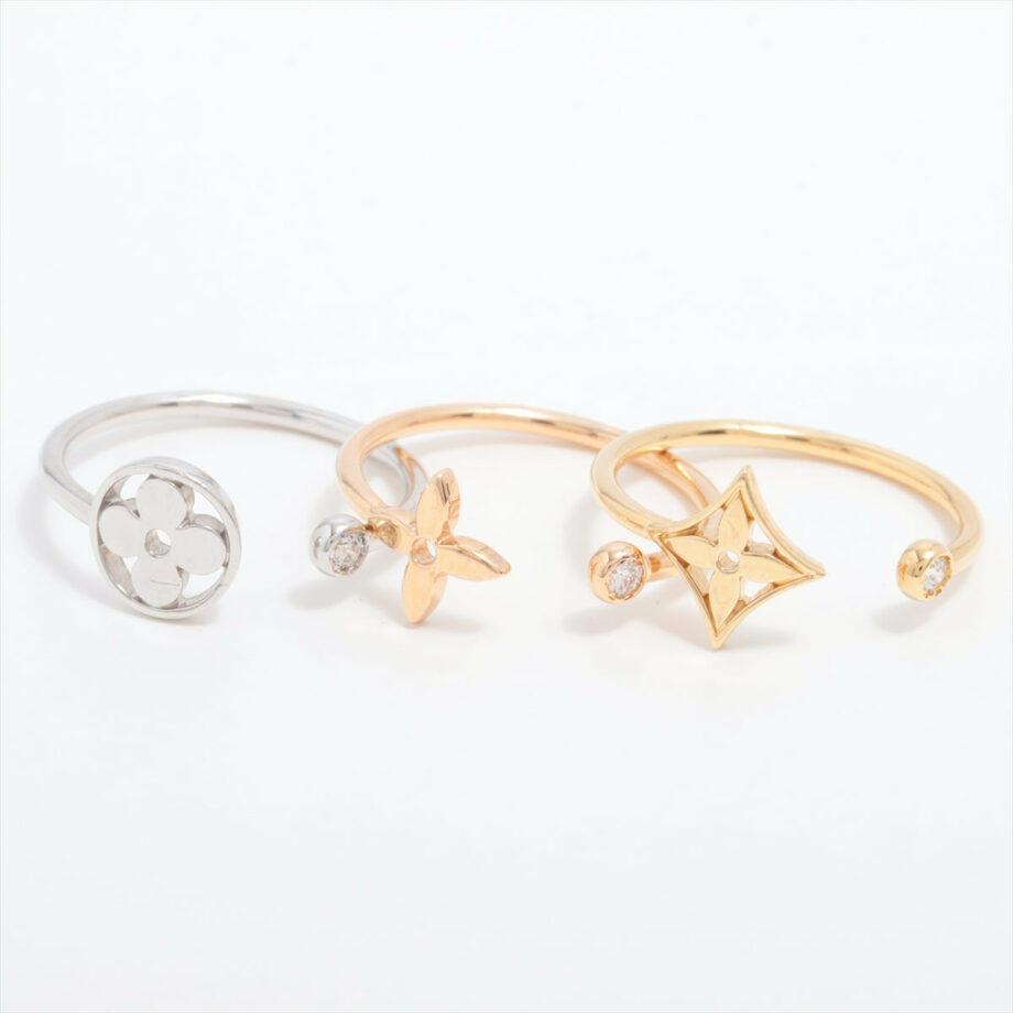 Louis Vuitton Berg Monogram Idylle Three Gold diamond