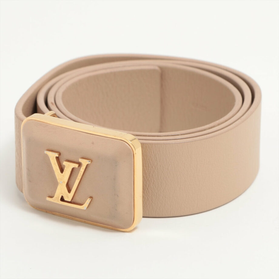 Louis Vuitton Belt 85 Leather Beige