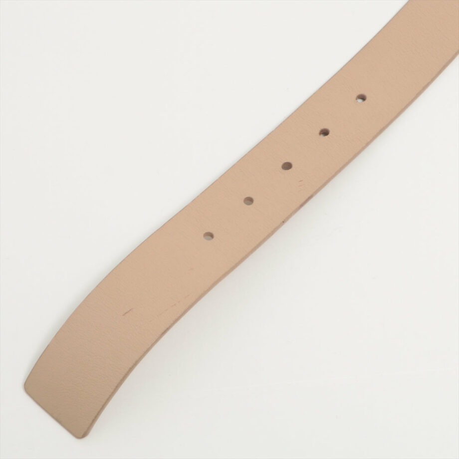 Louis Vuitton Belt 85 Leather Beige
