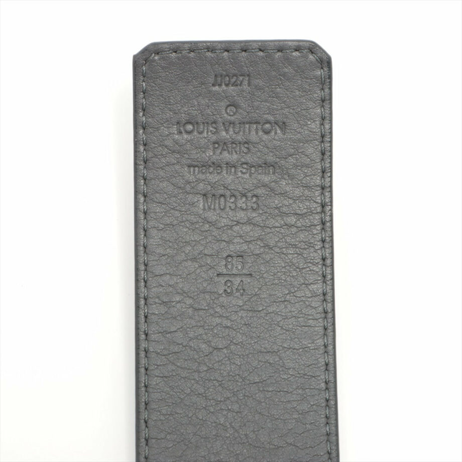 Louis Vuitton San Tulle LV Damier Belt 85 Leather Black