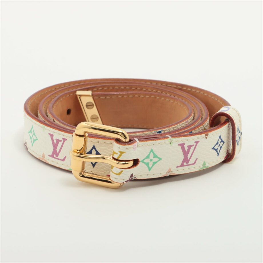 Louis Vuitton San Tulle Belt 80 PVC & leather Bron